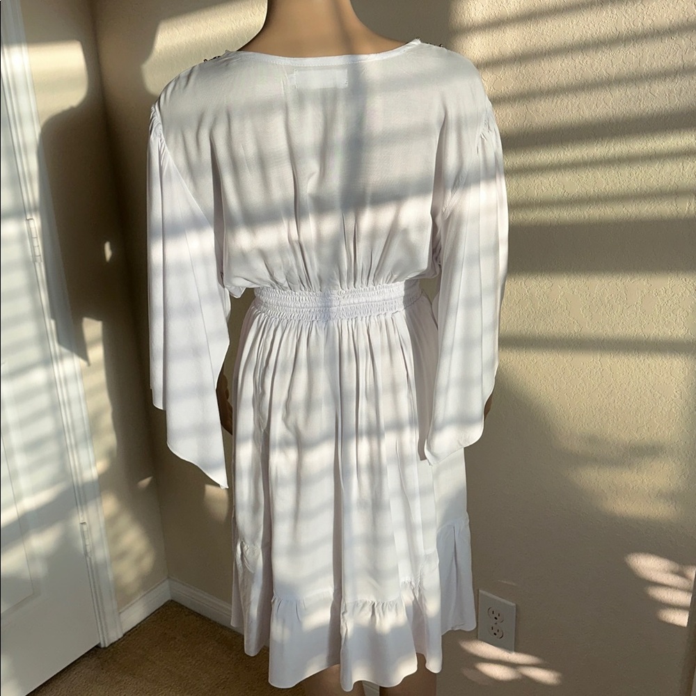 Back from Bali Elegant White Swim Cover-Up Size Large. - Picture 6 of 15